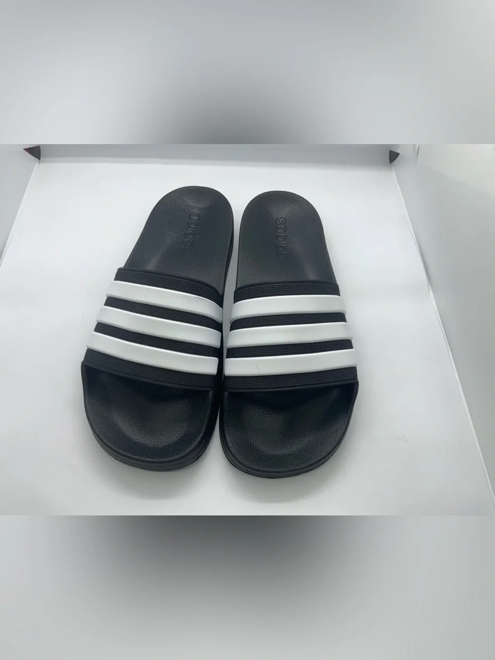 Adidas Black & White Adilette Slide Sandal